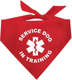 Service Dog in Training Dog Bandana (Red, XS 289)
