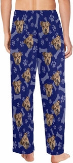 MyPupSocks Custom Pet Face Pajamas Pants Photo Pajama Bottoms for Men S-XXL