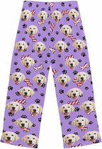 Custom Face Pajamas Pants Personalized Nightwear Bottoms for Women XS-XXL