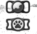 Airtag Holder for Dog Collar, Waterproof Air Tag Holder Durable Lightweigt Silicone Covered Apple Airtag Holders for Dog Cat Collar