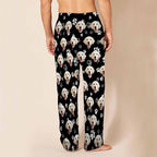 MyPupSocks Custom Pajama Pants for Pet Lover, Personalized Photo Face Printed Pajama Bottoms Sleepwear with Pockets