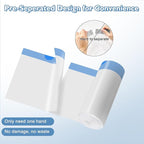 100 Count Self-Cleaning Cat Litter Box Liners Compatible with Petsafe for Clumping & for Smartspin Box, Drawstring Heavy Duty Kitty Litter Receptacles Bags Replacement Trash Bag -23" x 12"
