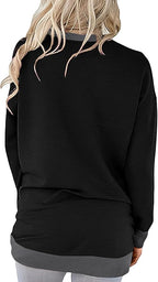 Akihoo Womens Casual Long Sleeve Tunic Tops Crew Neck Shirt Blouses