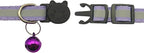 14 Pack Breakaway Cat Collar with Bell, Reflective Kitten Collar for Girl Boy Cats, Safety Buckle Adjustable 7.5-12.5 Inch, 0.4 Inch Width Lightweight, Pet Gifts (Purple)