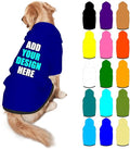 Custom Dog Hoodie Personalized Photo Text Logo Name Dog Clothes, Soft & Warm for Puppy Sweatshirt Hooded for Small Medium Large Dogs Girl/Boy Cats/Kitten, DarkBlue, S