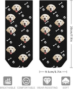 Personalized Ankle Socks with Face Custom Photo Socks Low Cut Ankle Socks Athletic Socks Valentine's Day Gifts for Women Men