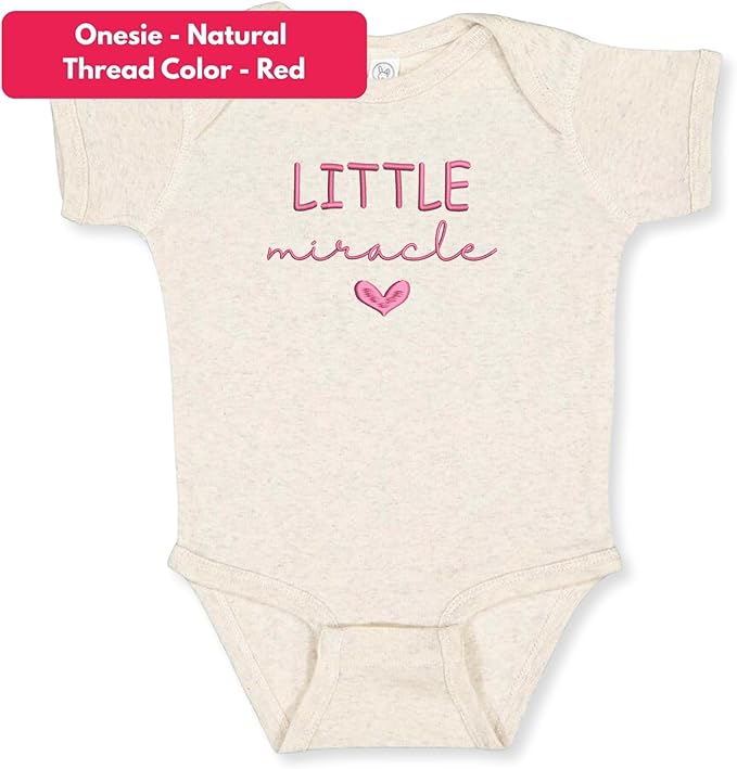 COUPLEHOODIES Personalized Baby Onesie Bodysuit – Custom Embroidery Gift for Pregnancy Reveal Baby Shower or First Grandchild