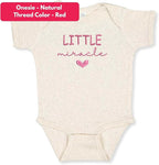 COUPLEHOODIES Personalized Baby Onesie Bodysuit – Custom Embroidery Gift for Pregnancy Reveal Baby Shower or First Grandchild