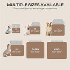Luciphia Waterproof Pet Blanket, Liquid Pee Proof Dog Blanket for Sofa Bed Couch, Reversible Sherpa Fleece Furniture Protector Cover for Small Medium Large Dogs Cats, Khaki King Size（100" x 82"）