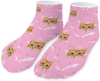 Personalized Ankle Socks with Face Custom Photo Socks Low Cut Ankle Socks Athletic Socks Valentine's Day Gifts for Women Men