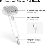 Aumuca Cat Brush for Shedding, Cat Brushes for Indoor Cats, Cat Brush for Long or Short Haired Cats, Cat Grooming Brush Cat Comb for Kitten Rabbit Massage Removes Loose Fur