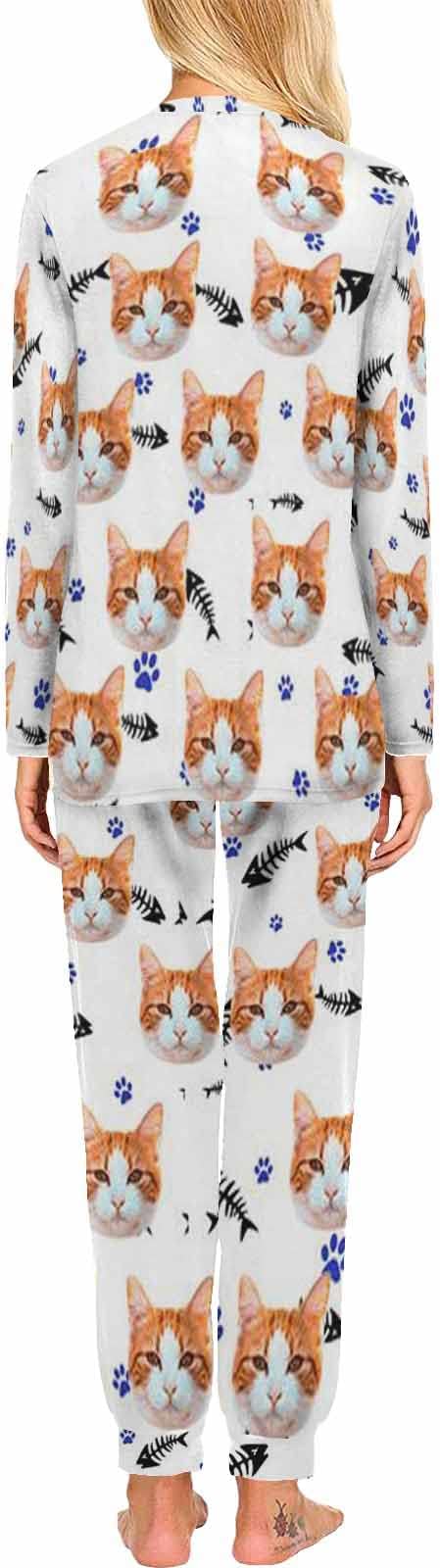MyPupSocks Custom Face Pajamas Sets for Women, Personalized Photo Sleepwear XS-XXL
