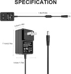 15V DC Power Supply 15Volt Power Adapter Compatible with Litter Robot 2, 3, 4 Open Air Self Cleaning Cat Litter Box