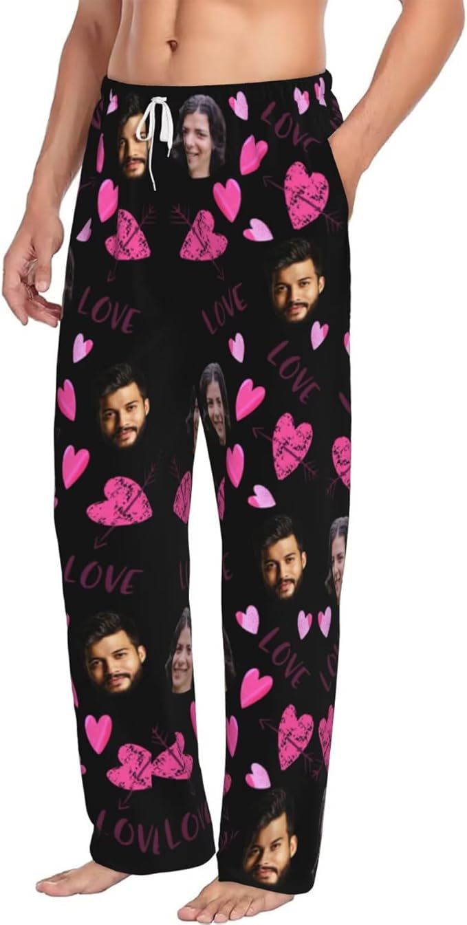 Custom Pajama Pants Personalized Pajama Bottoms With Photo Customizable Pajama For Men Women Add Your Design