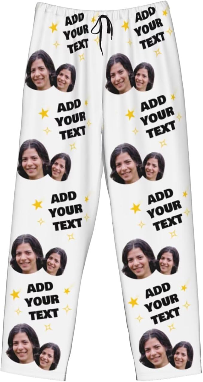 Custom Pajama Pants Personalized Pajama Bottoms With Photo Customizable Pajama For Men Women Add Your Design