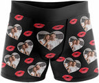 M YESCUSTOM Custom Faces Funny Short Briefs Gift for Husband Underwear