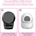 ANWA 40 Count Cat Litter Box Liners for Automatic Cat Litter Box and Litter Box Robot 4/5, Heavy-Duty, Extra Thick, Pink