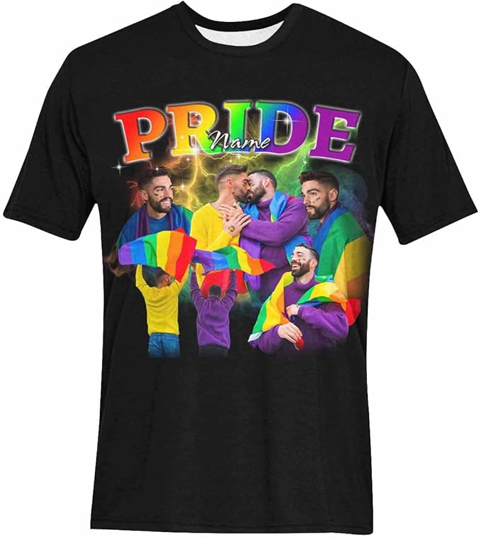 Custom T Shirts with Face Photo Text Pet Shirt for Men Personalized Picture Tee Shirt Design Your Own Dad Grandpa Shirt