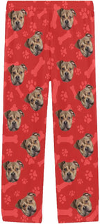 MyPupSocks Custom Pet Face Pajamas Pants Photo Pajama Bottoms for Men S-XXL