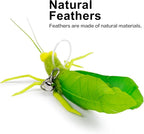 TTcat Feather Cat Toy Attachments,3 Pcs Simulation Insects Grasshopper Refills, Cat Toys Replacement Feathers for Cat Wand.