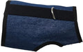 Kitty Holster Cat Harness – Secure Cat Harness for Walking, Soft Cotton Cat Accessories, Comfortable Fit, Strong Hook-and-Loop Closure, Made in USA – Denim Blue, M/L