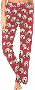 Custom Face Pajamas Pants Personalized Sleepwear Bottoms for Women XS-XXL