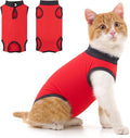 Coppthinktu Cat Recovery Suit for Abdominal Wounds or Skin Diseases, Cat Onesie for Cats After Surgery Female Kitten Recovery Suit, Breathable E-Collar Alternative After Spay Anti Licking