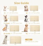 Made4Pets Dog Crate Pad Bed for Large Dogs, Washable & Reversible, Anti-Slip Kennel Mat for Cozy Sleeping, Soft Fluffy Dog Bed for Indoor & Outdoor Use, 36"x27", Beige