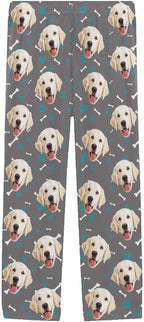 MyPupSocks Personalized Face Pajamas Pants Photo Pajama Bottoms for Men S-XXL