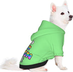 Personalized Dog Hooded Sweatshirt, Custom Pet Pullover Hoodie Design Your Own Text Image for Small Dogs Puppy Cat Kitten Clothes Dog Shirt Customizable, Customized Gifts, Light Green, S,