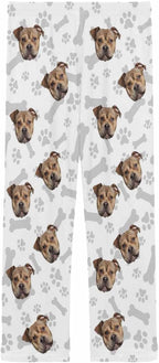 MyPupSocks Custom Pet Face Pajamas Pants Photo Pajama Bottoms for Men S-XXL