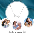 Personalized Cute Dog Cat Paw Name Necklace Forever Love Custom Heart Pendant Pet Name Necklace Gift for Pet Lovers