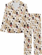 MyPupSocks Custom Face Pajamas for Women Set, Personalized Photo Long Sleepwear XS-XXL