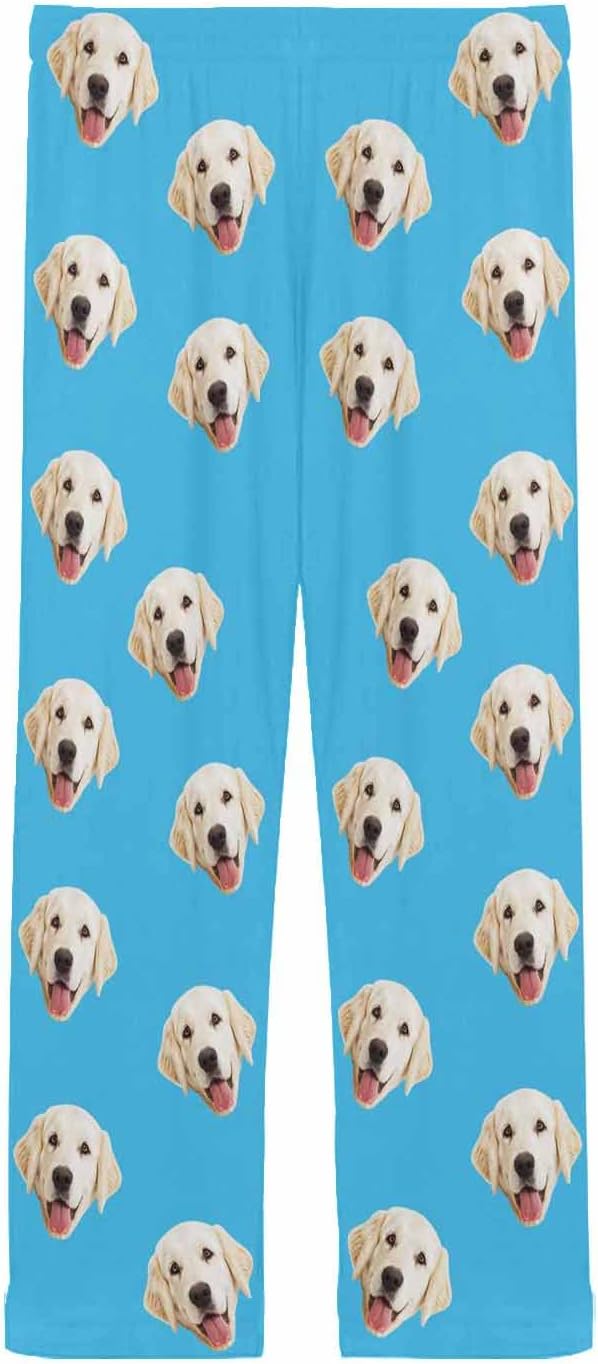 MyPupSocks Personalized Face Pajamas Pants Photo Pajama Bottoms for Men S-XXL