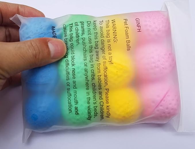 Cat Foam Ball Cat Sponge Ball Toy Soccer Toy (12Pack)