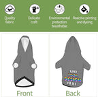 Personalized Dog Hooded Sweatshirt, Custom Pet Pullover Hoodie Design Your Own Text Image for Small Dogs Puppy Cat Kitten Clothes Dog Shirt Customizable, Customized Gifts, Gray, S,