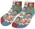 Personalized Ankle Socks with Face Custom Photo Socks Low Cut Ankle Socks Athletic Socks Valentine's Day Gifts for Women Men