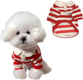 MANON ROSA Dog Clothes, Designer Boy Polo Shirt for Small Medium Dogs, Soft Puppy Outfit, Breathable Male Yorkie Chihuahua Shih Tzu Poodle Kitten Cat T-Shirt, Birthday Gifts - Red, S, Fit 3-5lbs