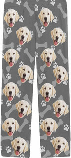MyPupSocks Customized Face Pajamas Pants Photo Pajama Bottoms for Men S-XXL