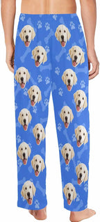 MyPupSocks Customized Face Pajamas Pants Photo Pajama Bottoms for Men S-XXL