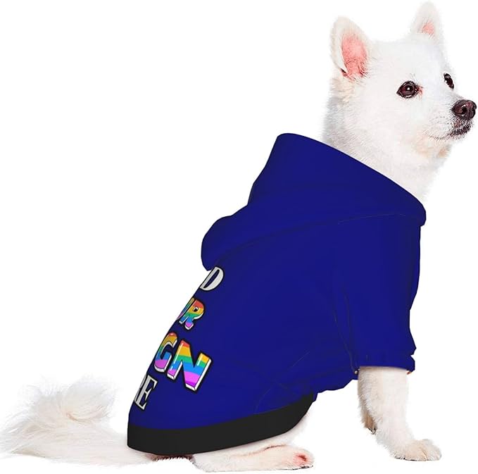 Custom Dog Hoodie, Personalized Dog Sweatshirt, Dog Clothes for Small Dogs Customizable, Navy, XS, Ropa para Perros Pequeños, Customized Pets Puppy Clothes, Personalized Gifts