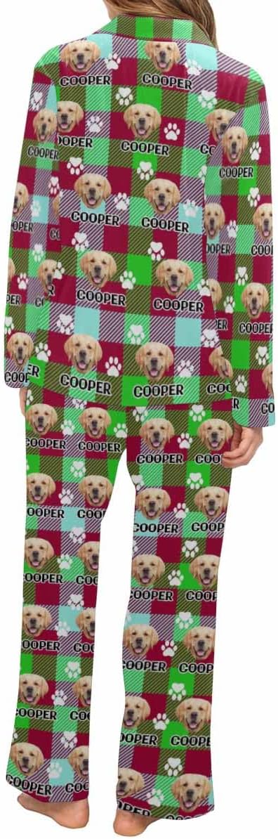 Artsadd Personalized Pajamas with Faces for Women Men Custom Christmas Pajamas Gifts for Family Couple, Funny Photo Pjs