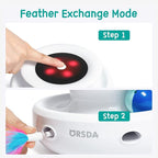 ORSDA Cat Toys 2-in-1 Interactive Cat Toys for Indoor Cats, Automatic Cat Toy Balls, Mice Toys Ambush Feather Kitten Toys with 7pcs Attachments, Dual Power Supplies, Adjustable Speed, Auto On/Off
