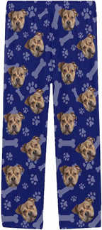 MyPupSocks Custom Pet Face Pajamas Pants Photo Pajama Bottoms for Men S-XXL