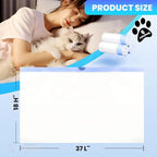 60 Pack Large litter box liners - 3MIL Extra Thick Leakproof Litter Box Liners, 31"x18" Heavy Duty Drawstring Cat Litter Liners, Odor Control Disposable Kitty Litter Bags 6 Roll