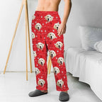 MyPupSocks Customized Face Pajamas Pants Sleep Bottoms for Men Women XS-2XL