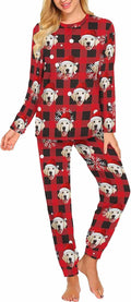 MyPupSocks Custom Face Pajamas Sets for Women, Personalized Photo Sleepwear XS-XXL