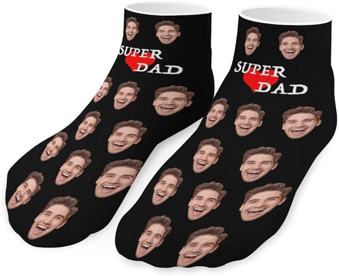 Personalized Ankle Socks with Face Custom Photo Socks Low Cut Ankle Socks Athletic Socks Valentine's Day Gifts for Women Men