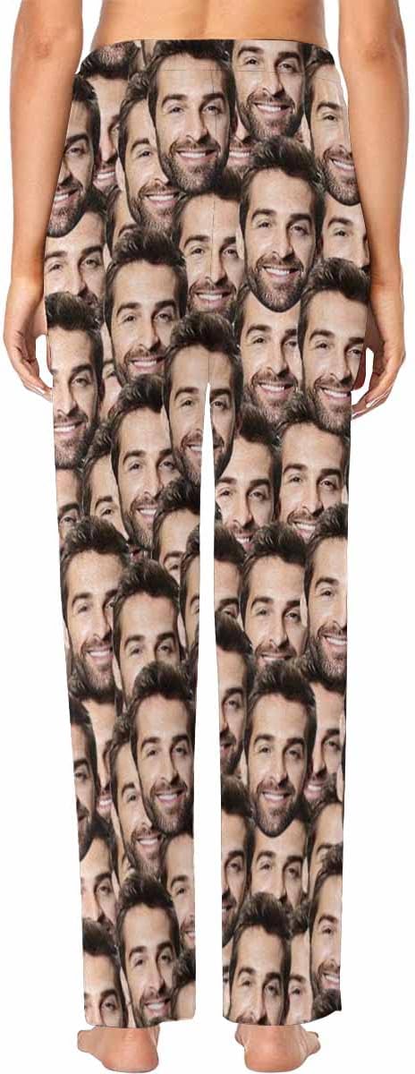 Custom Face Pajamas Pants Personalized Sleepwear Bottoms for Women XS-XXL