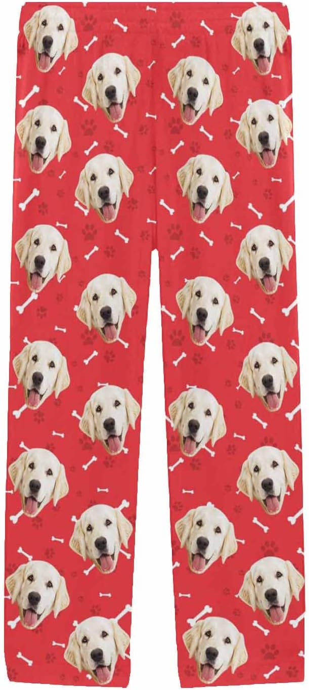 MyPupSocks Personalized Face Pajamas Pants Photo Pajama Bottoms for Men S-XXL